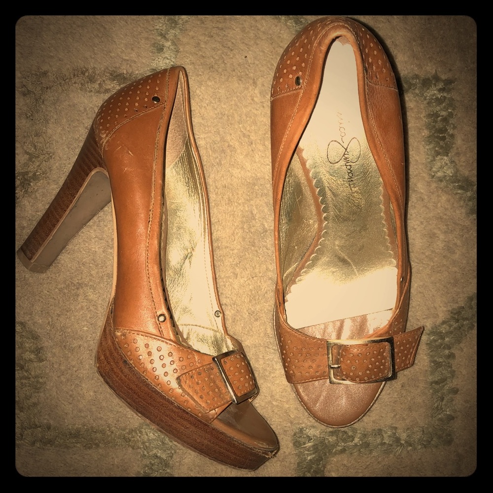 Jessica Simpson Tan Heeled Sandals